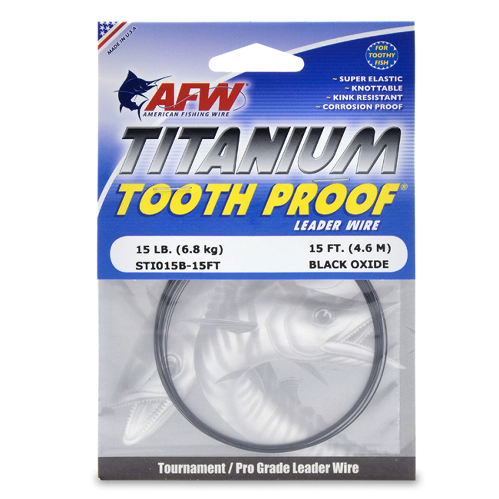 AFW Titanium Tooth Proof Single Strand Leader Wire